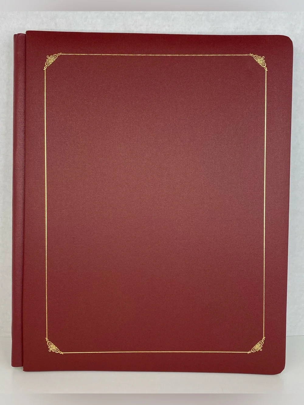 Creative Memories 12 x 15 Burgundy Album White Pages 12 x 15 Page Protectors NEW